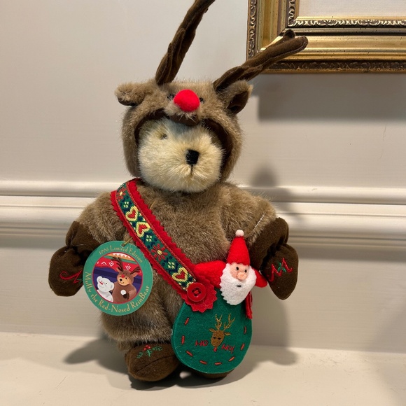 1996 Limited Edition Muffy Vanderbear - Muffy the Red-nosed ReinBear - Picture 1 of 12